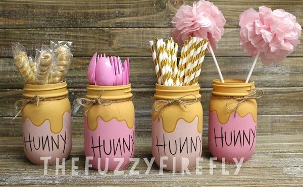 Classic Winnie The Pooh Cake Topper or Centerpiece Decoration / Blue for  Boy Baby Shower / Instant Download / Oh Baby, Pooh Honey Hunny pot