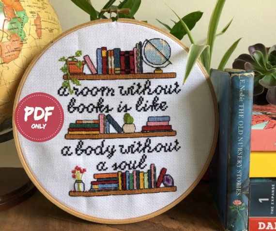 70 Badass Literary Cross Stitch Patterns To Buy Right Now Book Riot