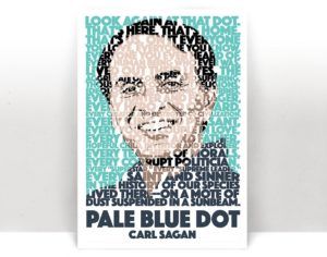 Carl Sagan poster from Etsy