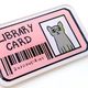 bookish cat enamel pins