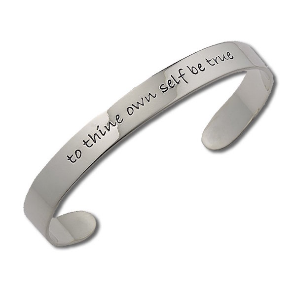 Hamlet Quote Cuff Bracelet