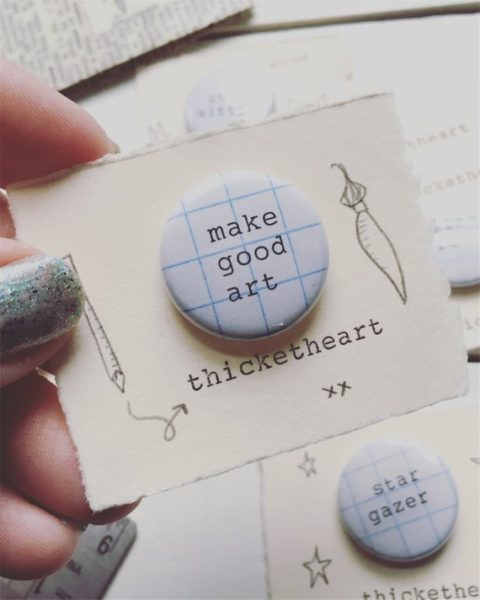 Make Good Art pin