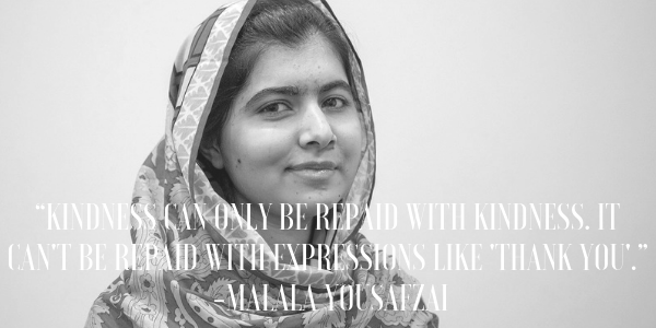 Malala Yousafzai Quote: “If a woman can go to the beach and wear nothing,  then why