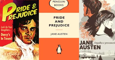 Pride and Prejudice Book and Movie covers