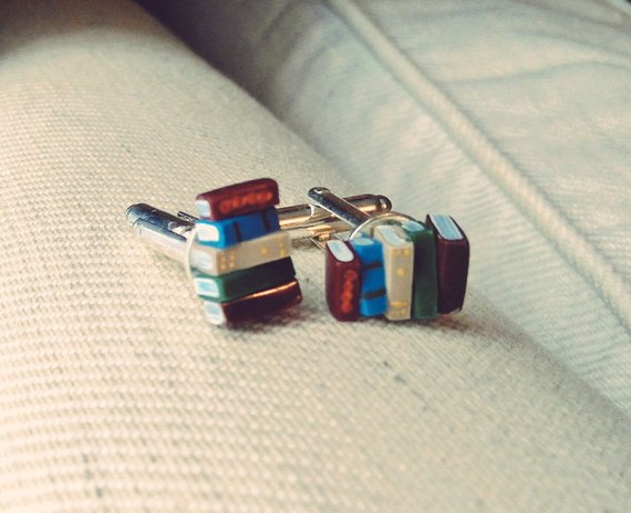 Book Stacks Cufflinks