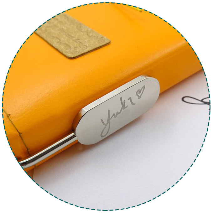 Personalized Stainless Metal Bookmark