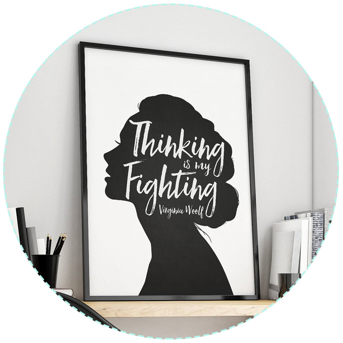 Virginia Woolf Quote Print
