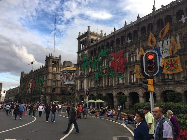 Zocalo plaza in Mexico City