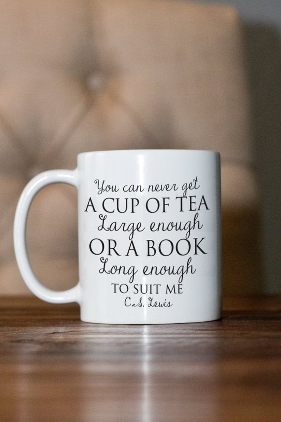 mug with C.S. Lewis quote