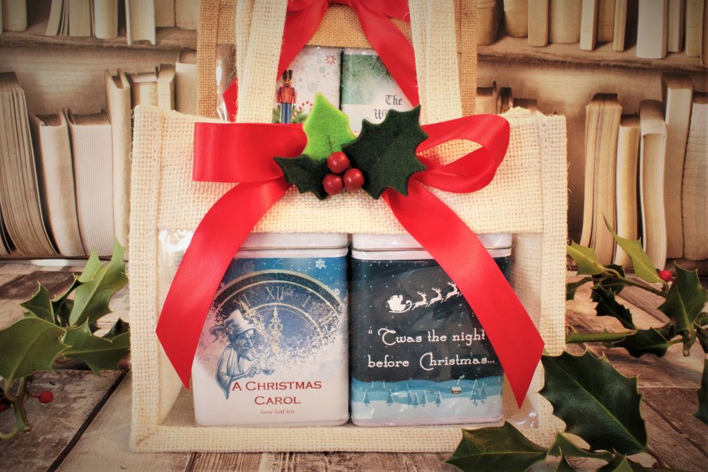 Christmas literary tea gift set