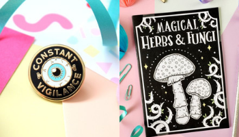 Fable & Black Mad-Eye Moody HP Pin and Harry Potter Notebook from 10 Incredible Bookish Etsy Shops | bookriot.com