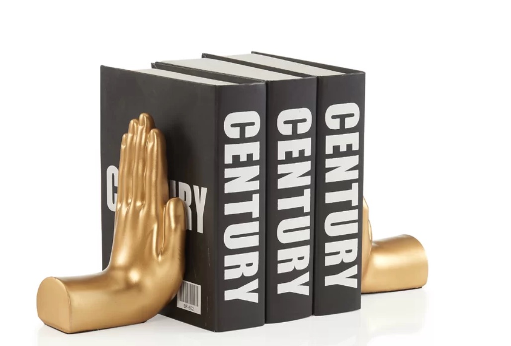 gold bookends nursery