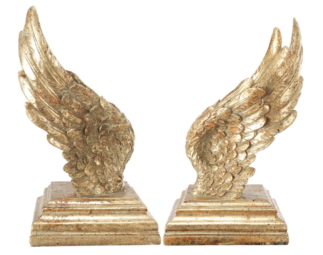 Gold bookends