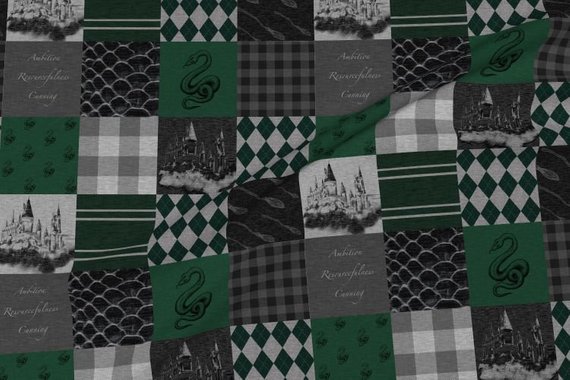 personalized slytherin harry potter blanket