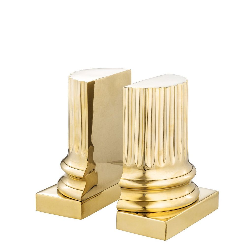 Gold Bookends To Make Your Bookshelves Sparkle and Shine Book Riot
