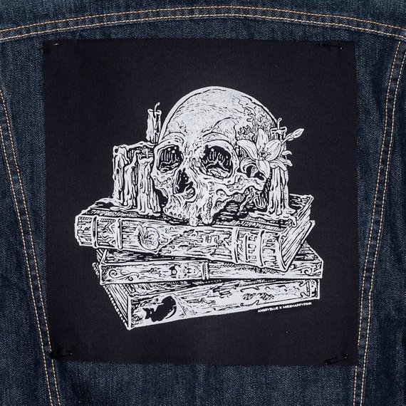 Skull on Books patch