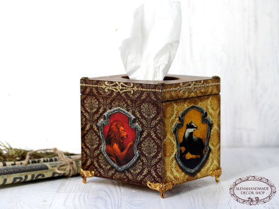 Harry Potter Tissue Box, Unique Harry Potter Gifts, Book Riot