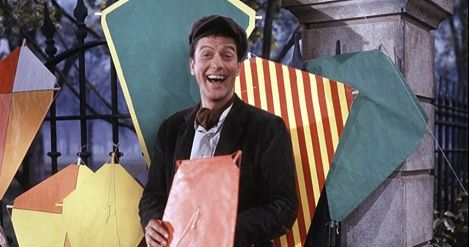 Bert in Mary Poppins 1964 film still