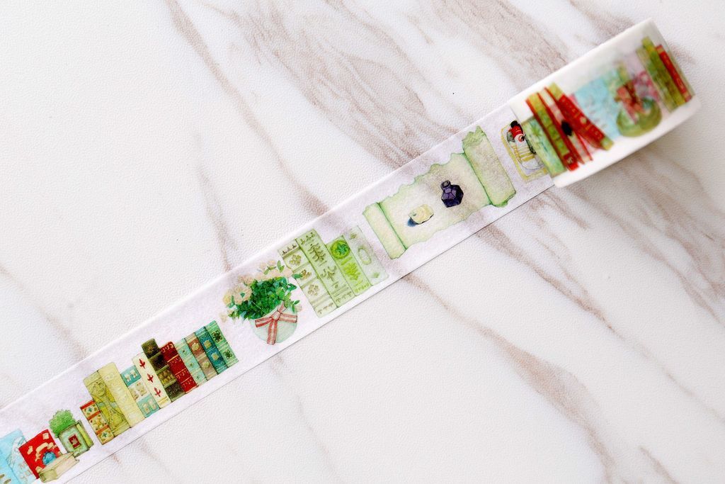 classic book and parchment washi tape