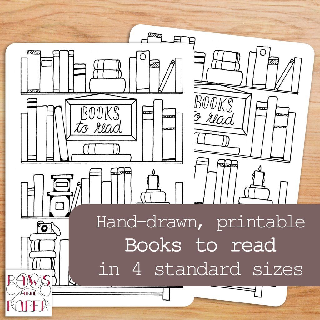 Books to read bullet journal printable
