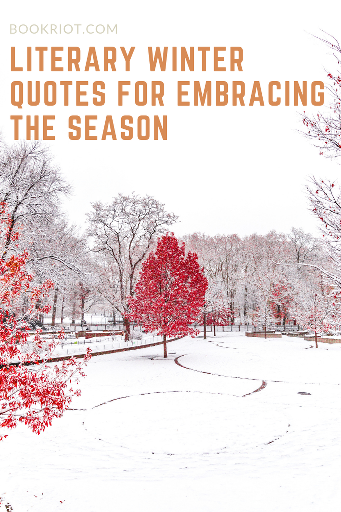 Great quotes about winter to help you embrace the season. winter quotes | quotes about winter | quote lists