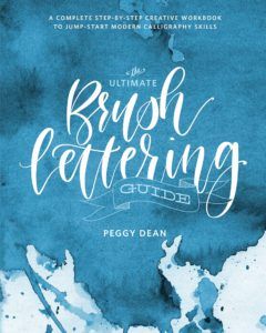 the ultimate brush lettering guide book cover