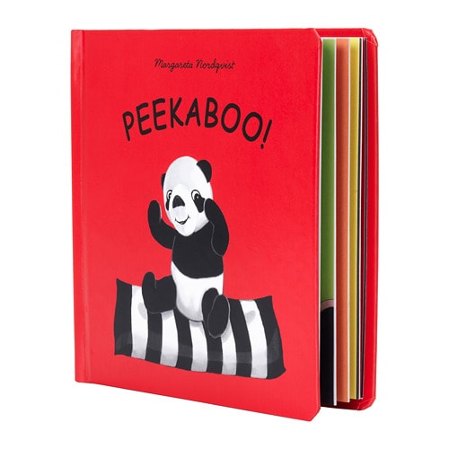 Peekaboo picture book at IKEA