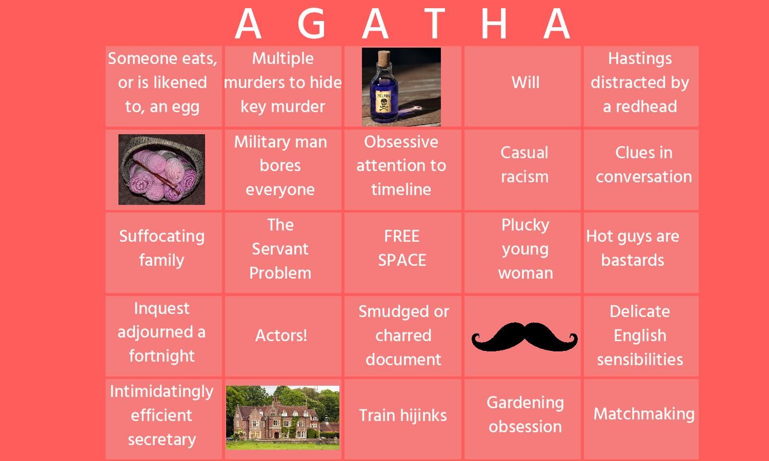 Agatha Christie Bingo