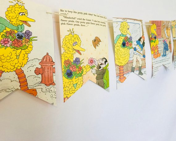 Bookish Sesame Street: Big Bird Book Banner