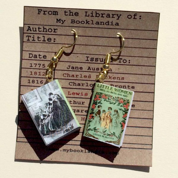 Classic Book Cover Earrings