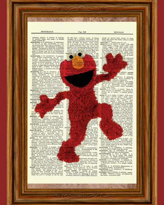 Bookish Sesame Street: Elmo Book Print
