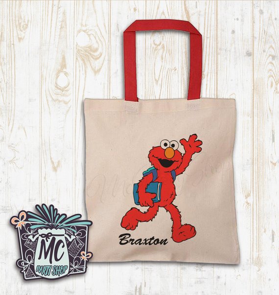 Bookish Sesame Street: Elmo tote bag