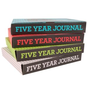 Five year journal in four different colors