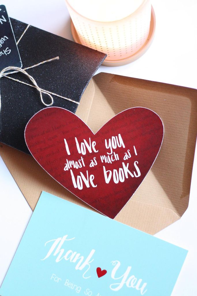 I Love You Almost as Much as I Love Books Valentine's Day Card