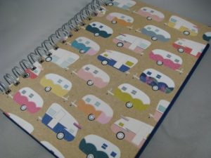 line a day journal with campers on the cover