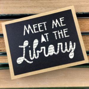 Meet Me at the Library Card
