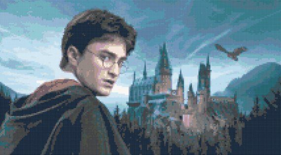 Harry Potter movie adaptation cross stitch pattern