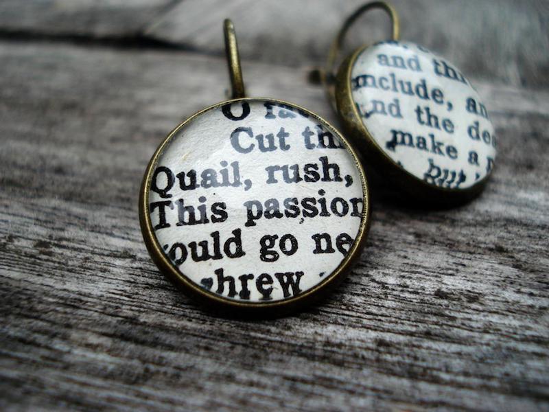 Shakespeare Play Earrings