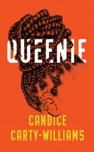 Queenie cover - orange with profile of head with braids