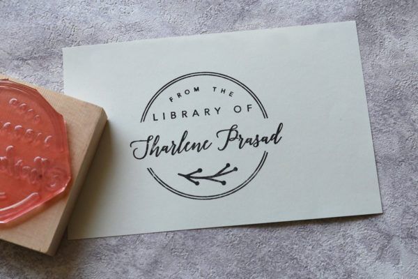 From the Library Of personalized stamp