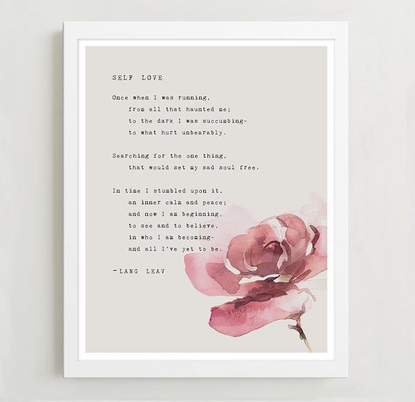 Lang Leav poetry art 