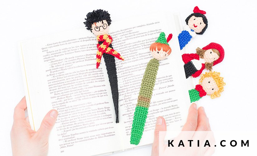 Crochet Characters Bookmarks From Katia