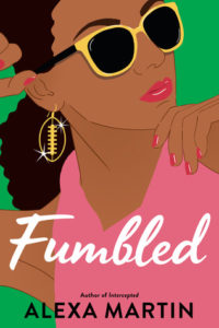 Fumbled cover - woman in glasses with football shaped earring