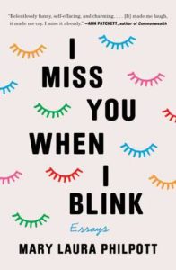 I Miss You When I Blink cover - colorful eyelashes on white background