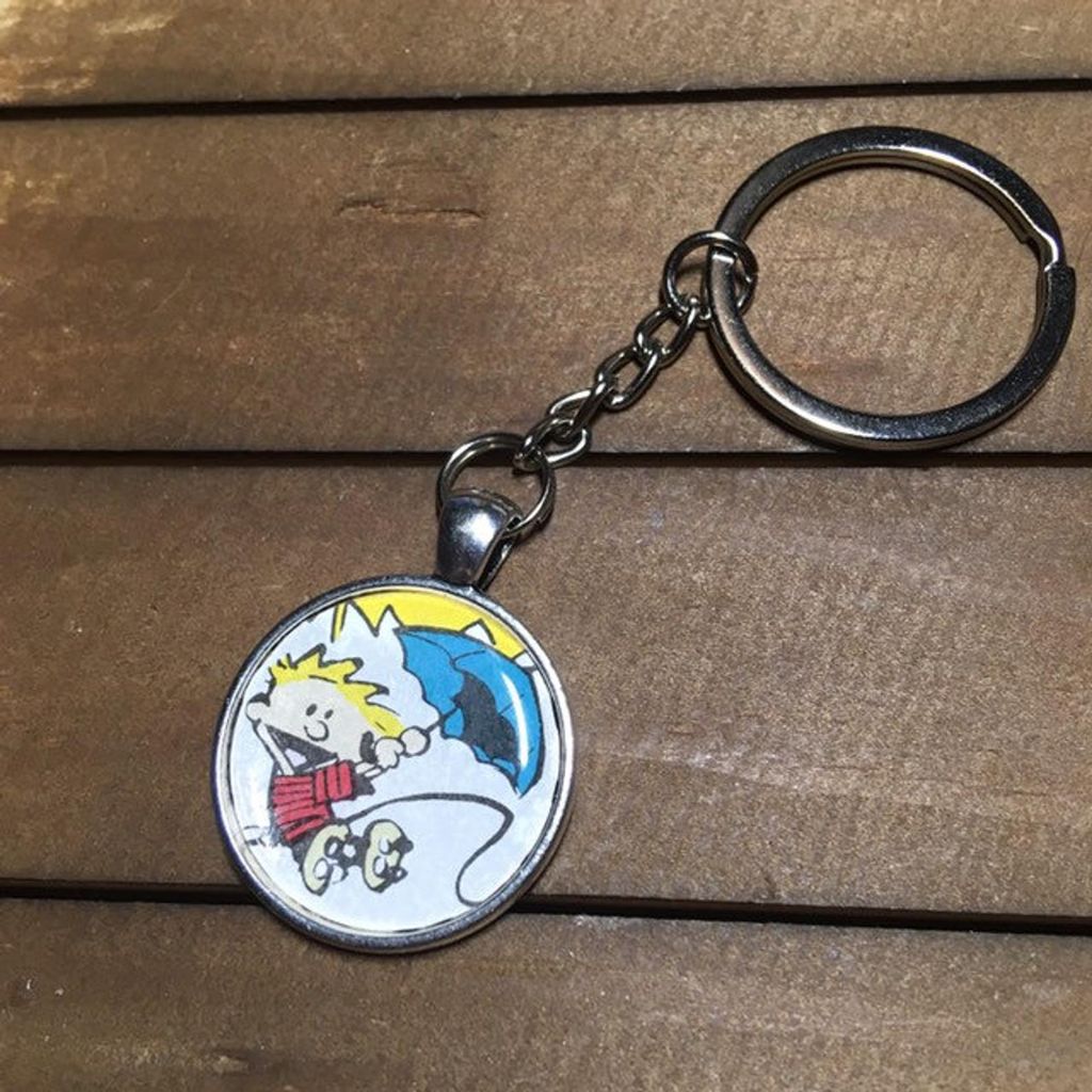 Calvin and Hobbes Keychain