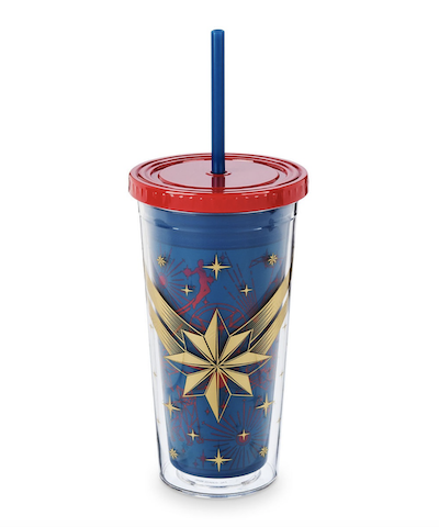 Captain Marvel drink tumbler