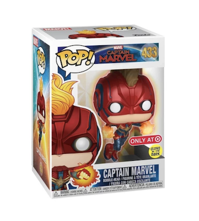 Captain Marvel glow in the dark funko