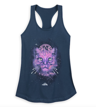 Goose the Cat in Space racerback shirt