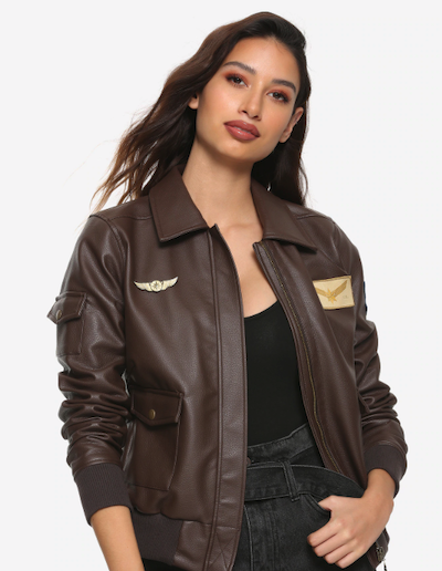 Carol Danvers bomber jacket from Her Universe