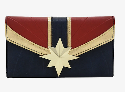 Captain Marvel wallet with star